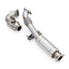 Auspuffrohr Downpipe für mit Schalldämpfer Hyundai i30N Facelift + Schalldämpfer