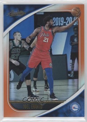 2020-21 Panini Absolute Memorabilia Orange 49/75 Joel Embiid #77 9o3