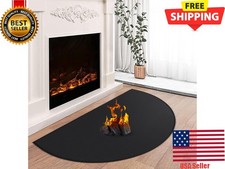 Hearth Rugs for Fireplaces Fire Resistant, 42 X 24 Inch Fireproof Fireplace Mat