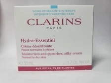 Clarins Hydra-Essentiel Moisturizes and Quenches, SILKY Cream 1.7oz / 50ml NIB