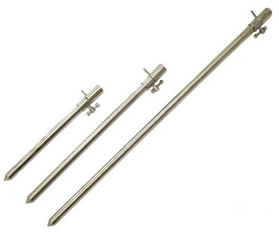 Bank Stick Edelstahl 50-90cm mit Stellschraube für Rod Rest Grip Rod Pod Micron