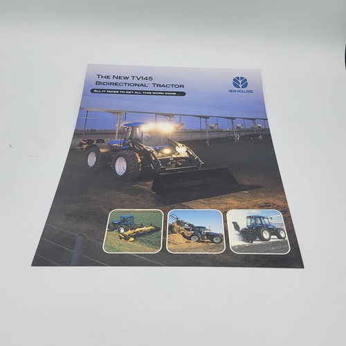 New Holland TV145 TV 145 bidirectional tractor brochure