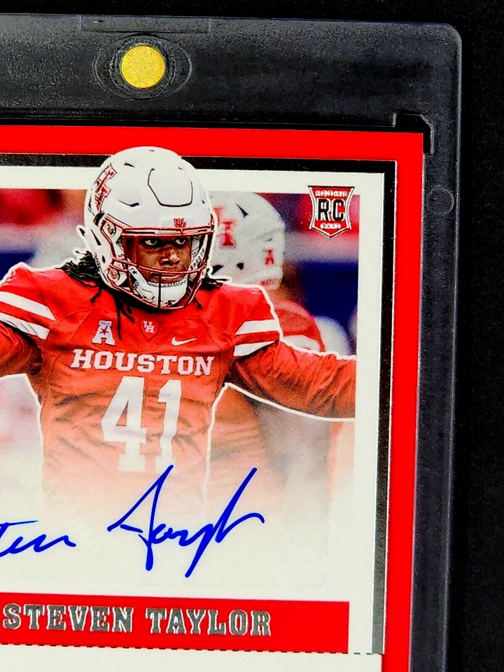 2017 Panini Contenders College Autograph Ticket 249 Steven Taylor Auto RC Rookie - Image 4 of 4