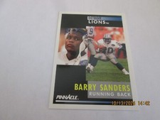 BARRY SANDERS LIONS 1991 PINNACLE BASE CARD #250