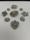 Estate Collection 9 Piece Vintage 60’s Costume Jewelry Signed & Unsigned