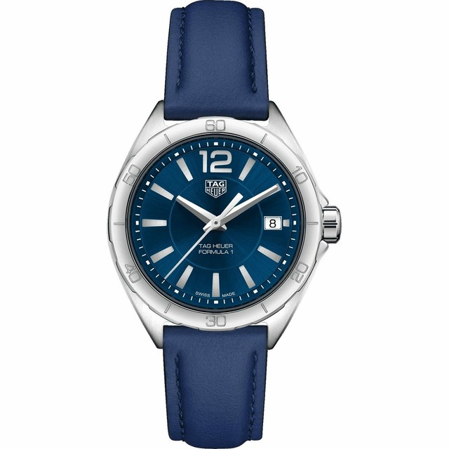 Tag Heuer Formula1 Blue Dial 35mm Leather Quartz Ladies Watch Wbj1312 Fc8231 For Sale Online Ebay