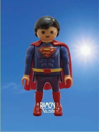 Custom Playmobil Superman Supergirl DC comics krypton acero superhéroe - Imagen 2 de 10