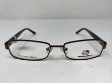 Hello Kitty HK248-1 50-16-130 Dark Brown Metal Full Rim Eyeglasses Frame /467