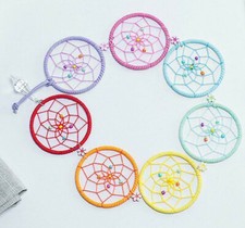 LARGE Rainbow CHAKRA DREAM CATCHER 29" DESIGN prism sun catcher accent