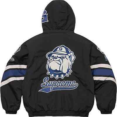 Supreme x Mitchell & Ness NCAA Hooded Stadium Jacket 3colors Supreme x Mitchell & Ness NCAA Hooded Stadium Jacket 3colors