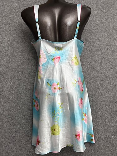 Jones New York Satin Watercolor Floral Nightgown Sleepwear Women's Large Flowers - Picture 8 of 13
