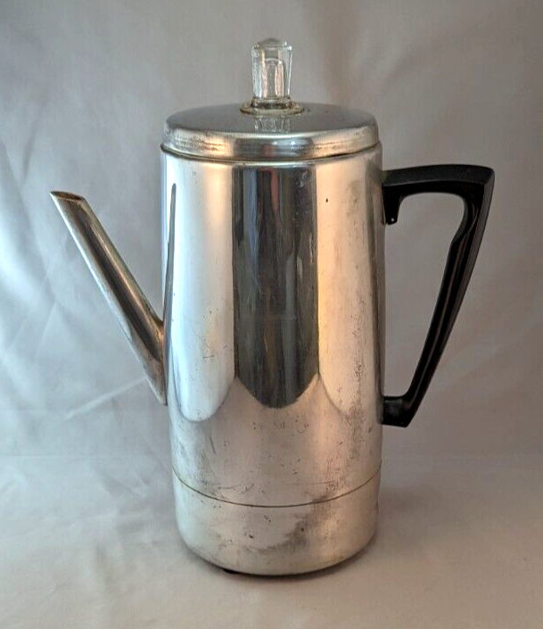 Vintage Mirro-Matic 9 Cup Electric Percolator Coffee Pot Working M