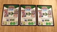3x Pokémon TCG Online Code Card 2022 Scarlet & Violet