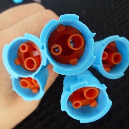 Blue/Orange Dental Mixing Tips - 10:1 Ratio Mixing Tubes For Crown And Bridge Work