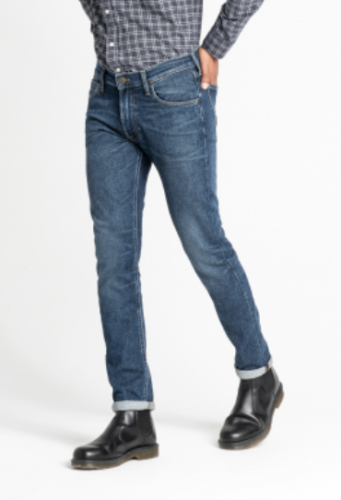 Lee jeans mens Luke slim/skinny tapered fit 'Blue' FACTORY SECONDS  LLB - Afbeelding 1 van 9