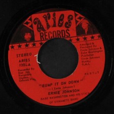 Ernie Johnson: Bump It On Down / Parte 2 Aries Records (14) 7" Singolo 45 RPM
