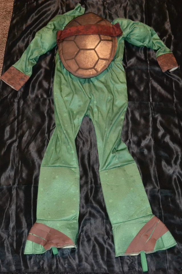 Disfraz de Tortugas Ninja Adolescentes Mutantes con Concha Halloween para Niños Talla 8-9-10 Foto 2 de 2