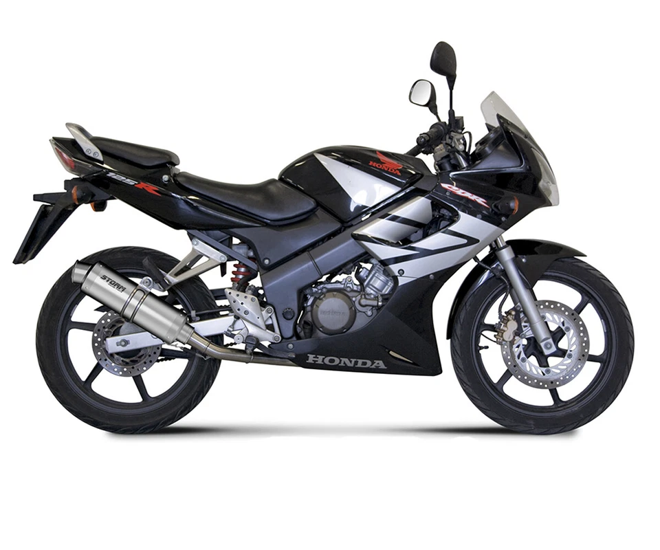 Scarico Completo Storm by Mivv Gp acciaio inox per Honda Cbr 125 R 2004 > 2010 Foto 2 de 4