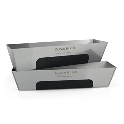 Stainless Steel Mud Pan 14'' 2 Pack 
