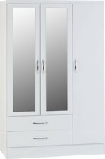 New Neptune White  gloss  3 door wardrobe BELFAST COLLECTION ONLY TODAY