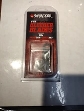 swhacker 6 pk replacement bleeder blades fits razor252 & rezor 253