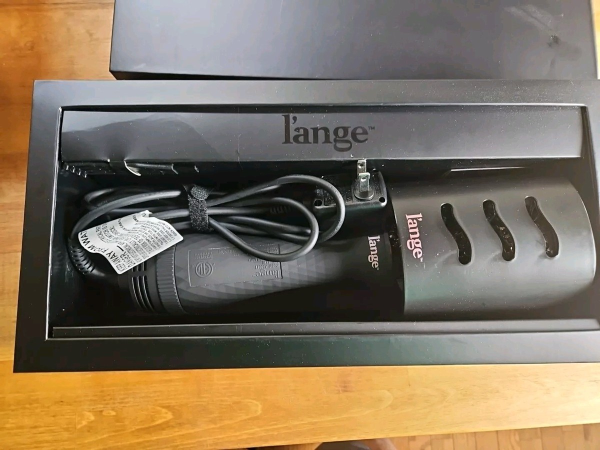 L'ange 2 in 1 Volumizing Brush Hair Dryer AB0317 2.5” Black Lange