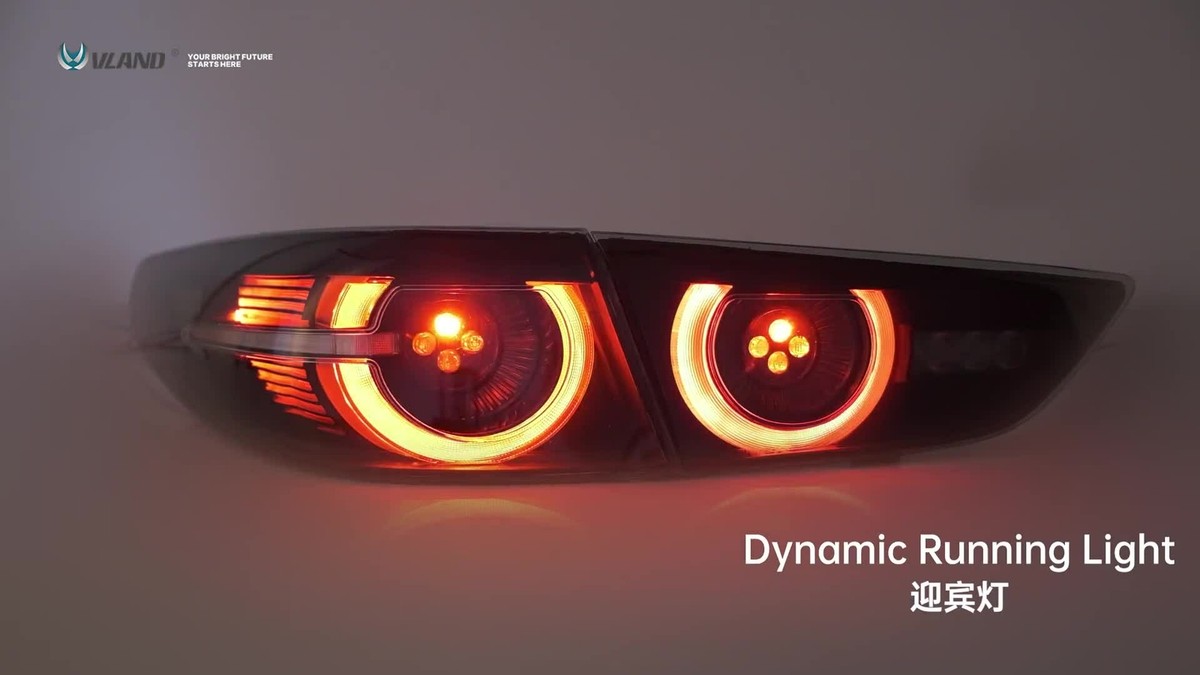 Smoked Tail Lights For Mazda 3 Axela Sedan 2019-2022 LED