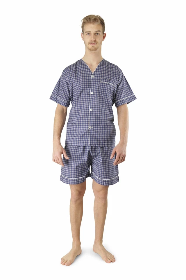 NUEVO Conjunto de pijama de hombre 2 piezas Comfort Zone manga corta/pierna corta talla S/4 XL Foto 2 de 4