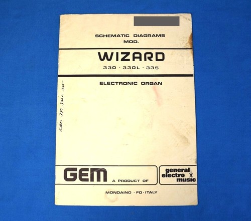 GEM Wizard 330 335 Original (Service manual) Schaltpläne Schaltpläne