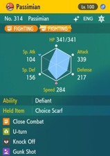 Pokemon Scarlet and Violet 6iv Shiny Max EV Passimian