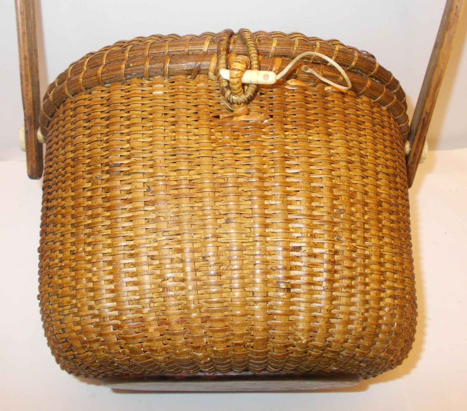 Vtg signed NANTUCKET LIGHTSHIP BASKET PURSE Americana Nautical SEA WHALE SHIP eBay