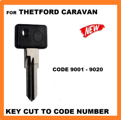 For Thetford Caravan & Camper Keys - Key Cut To Code Numbers 9001 ...