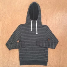 Marine Layer Hoodie Men XS base Layer GRAY Striped Hooded Long Sleeve BIKE SKATE