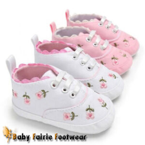 Hot Toddler Girl Crib Shoes Newborn Baby Flower Soft Sole Prewalker Sneakers