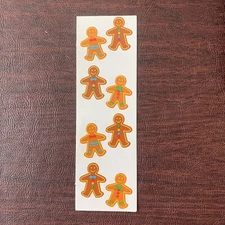New Mrs. Grossman Scrapbooking Stickers - Gingerbread Boy - 1993