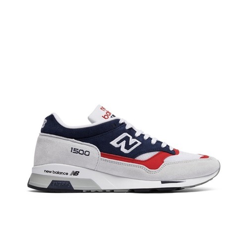 Size 9.5 - New Balance 1500 Made in England Grey Navy Red M1500GWR - Picture 2 of 4