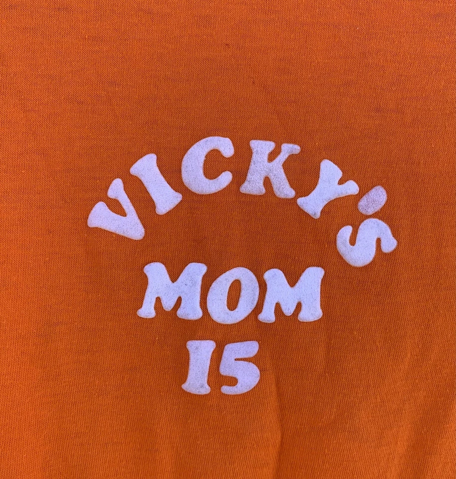 vintage Campbell ALL Stars Vickys Mom 15 iron on lettering t shirt 70s 80s S - Image 3 of 4