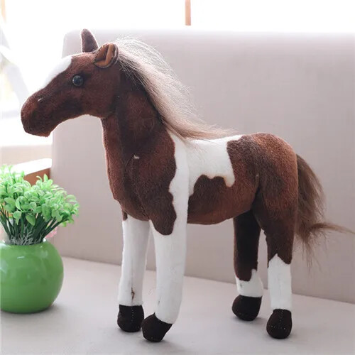 30cm Horse Plush Toy Cute Stuffed Animal Zebra Doll Soft Realistic Toy Kids Gift - Bild 9 von 19