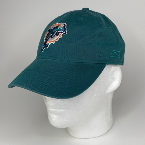 Vintage Miami Dolphins Reebok NFL Football verstellbare Mütze Kappe Vintage RBK blau