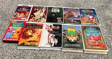 Lot of 10 VHS Tapes Children  s Movies Variety Walt Disney
