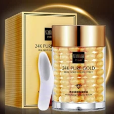 24K Gold Eye Cream Reduce Eye Bags , Puffiness Anti Wrinkle , Aging, Dark Circle