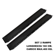 2 rampe di carico in acciaio - pedane per moto quad scooter ebike bici carrelli