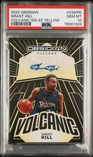2022 Obsidian Volcanic Sig Yellow /10 Grant Hill Auto eBay 1/1 PSA 10 Pop 1