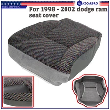 For 1998 1999 2000 2001 02 Dodge Ram Passenger Bottom Cloth Seat Cover Dark Gray