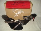 100% AUTHENTIC NEW WOMEN LOUBOUTIN JUST CHAIN 85 SPIKE SANDALS/HEELS US 11 — photo 6