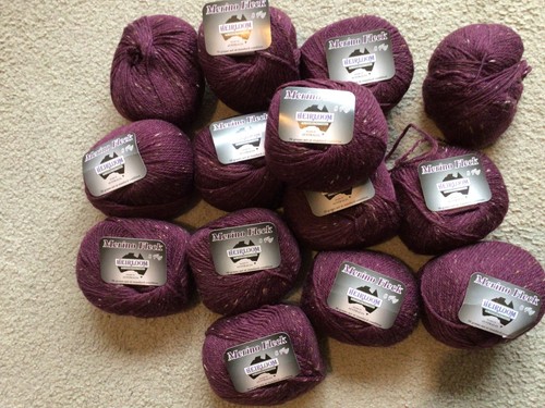 HEIRLOOM MERINO MAGIC 8 PLY PURE WOOL YARN-MAROON WITH FLECK-700 GRAMS