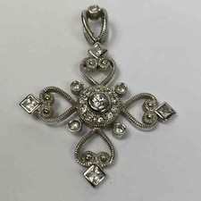Snowflake Charm Pendant Silver