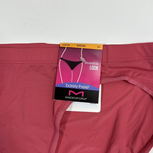 Maidenform Silky Barely There Bikini Panty DMBTBK Coral Pink Small 5 New - 第 2/4 張圖片