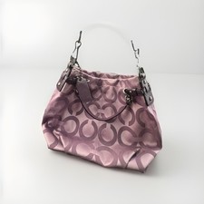 NWOT Vintage Coach Bag Purple Brooke Collection Pattern HAS OG DUST BAG