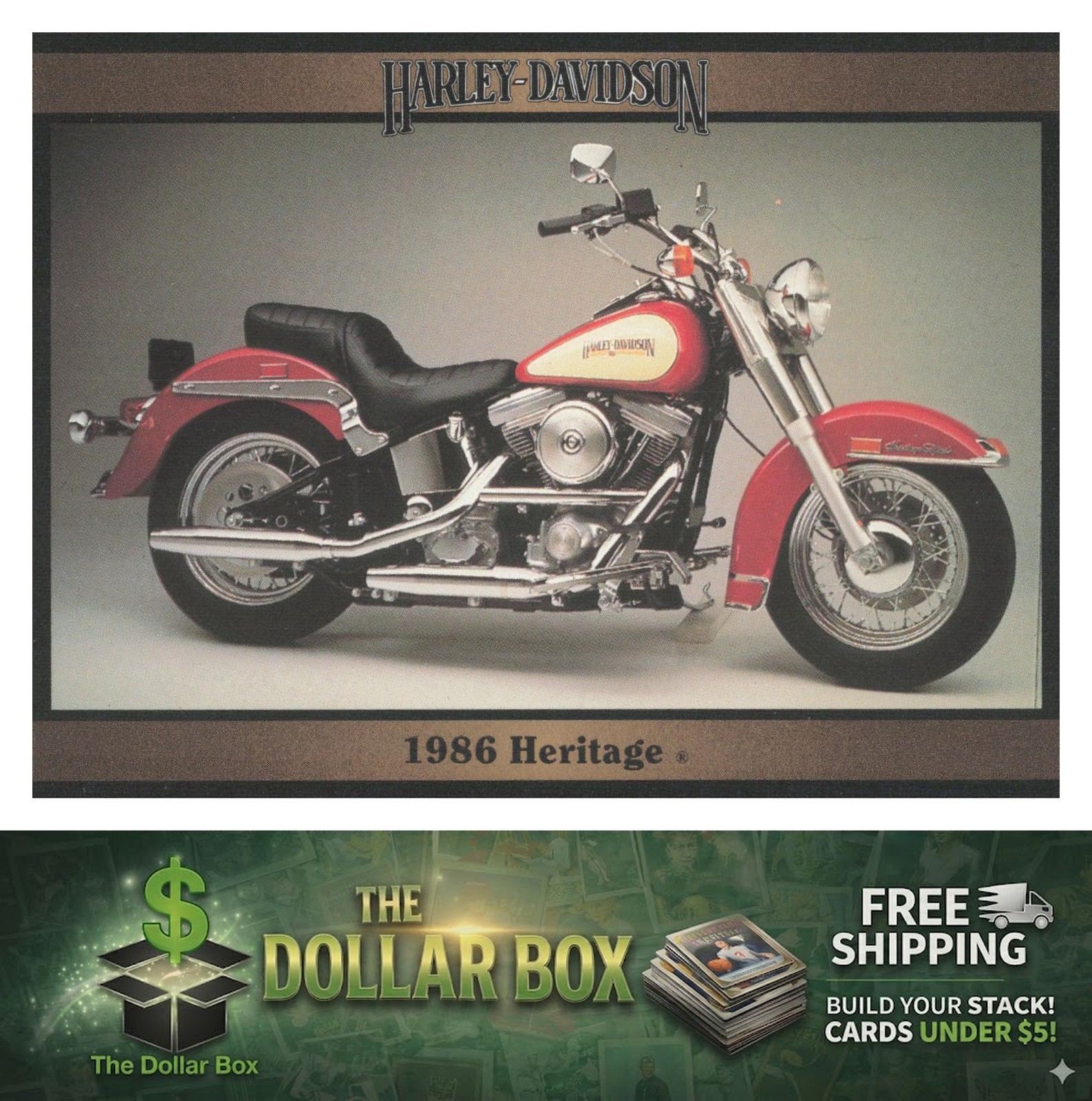 1992-93 Collect-A-Card Harley Davidson #194 1986
